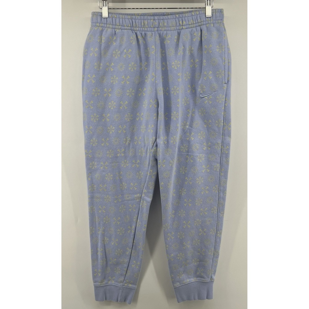 Nike Club Fleece Joggers Sweatpants Mens Large Light Purple AOP 32/29